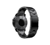 Bracelet de montre en métal titane for ajustement rapide, 22mm 26mm, for Garmin Fenix 7X 7 Solar / 6 Pro / 5 Plus/Instinct/epix Gen 2(Black,22mm)