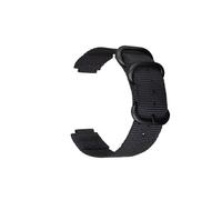 Bracelet de montre en Nylon 22-15mm, adapté à for Garmin Forerunner 220 235 620 630 735 S5 S6 S20, Bracelet de remplacement avec outils(Black black buckle)