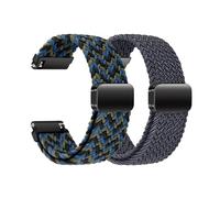 Bracelet de montre en nylon 22 mm avec fermeture magnétique pour Samsung Galaxy Watch 3 45 mm, Galaxy Watch 46 mm, Gear S3 Classic/Frontier, Vivoactive 4, montres intelligentes pour homme et femme