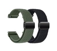 Bracelet de montre en nylon 22 mm avec fermeture magnétique pour Samsung Galaxy Watch 3 45 mm, Galaxy Watch 46 mm, Gear S3 Classic/Frontier, Vivoactive 4, montres intelligentes pour homme et femme