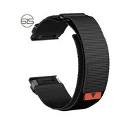 Bracelet de montre en nylon 22 mm pour Garmin Fenix 8/7X Pro/5X 6X Black