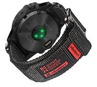 Bracelet de montre en nylon compatible avec Garmin, bracelet de sport pour fēnix/Forerunner/Approach/MARQ/quatix/D2 Series Bracelet de rechange robuste pour homme