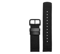 Bracelet de montre en nylon compatible avec la série Casio PROTREK PRG-650 PRG-600 PRW-6600 24 mm(Black black)