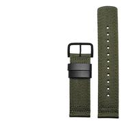 Bracelet de montre en nylon compatible avec la série Casio PROTREK PRG-650 PRG-600 PRW-6600 24 mm(Green black)