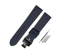 Bracelet de montre en nylon/cuir - Bracelet sport 18 mm-24 mm avec doublure en cuir pour une durabilité accrue,20mm