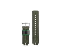 Bracelet de montre en Nylon for hommes, Compatible avec Casio PROTREK PRW-3000 PRW-3100 PRW-6000 PRW-6100Y PRG-300 330(Army Green steel)