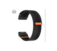 Bracelet de montre en nylon pour Garmin Fenix ??8/5/6/7X Pro/Epix 935/965 Black + light gray 26 mm