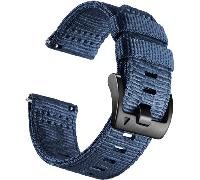 Bracelet de montre en nylon pour Garmin Forerunner 255/265/245 Smartwatch Blue M
