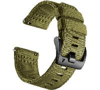 Bracelet de montre en nylon pour Garmin Forerunner 255/265/245 Smartwatch Green M