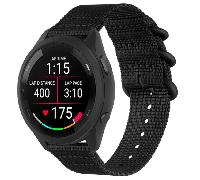 Bracelet de montre en nylon pour Garmin Forerunner 965/955/945/935/255/265 Black 20 mm