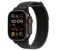Bracelet de montre en nylon pour iWatch Séries 8/7/6/5/4/3/2/1/SE/Ultra Black L