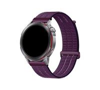 Bracelet De Montre En Nylon Respirant À Double Section, Adapté À La Montre For Huawei GT Runner 2(Deep Purple,18MM)