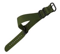 Bracelet de Montre en Nylon Vert 24mm, Réglable pour Usage Quotidien | Installation Facile, 1 Pièce, pour Remplacer une Bande Cassée, Confort au Poignet, Sports et Quotidien