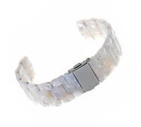 Bracelet de Montre en Résine Cm Large à Dégagement Rapide Blanc Fleur
