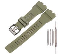 Bracelet de montre en résine compatible avec Casio G-Squad GBA-800 GBD800 - Bracelet de montre de sport étanche en caoutchouc - Accessoires de montre (vert militaire)