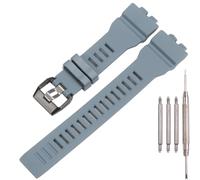Bracelet de montre en résine compatible avec Casio G-Squad GBA-800 GBD800 pour homme - Bracelet de sport étanche en caoutchouc de remplacement - Accessoires de montre, gris, 16mm, Moderne