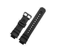 Bracelet de montre en résine for Casio G-SHOCK AW-591 AW-590 AWG-M100 101, Bracelet de montre Sport étanche 16mm, Bracelet de remplacement Acc(Black black buckle)