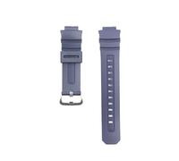 Bracelet de montre en résine for Casio G-SHOCK AW-591 AW-590 AWG-M100 101, Bracelet de montre Sport étanche 16mm, Bracelet de remplacement Acc(Blue Silver Buckle)