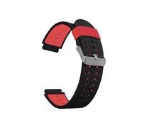 Bracelet de montre en Silicone 16mm, adapté for Casio G Shock AW-590 591 AWG-M100A M100B AWG-M100 G-7700 AWG-100 AWG-101(Black red)