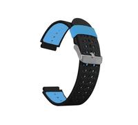 Bracelet de montre en Silicone 16mm, adapté for Casio G Shock AW-590 591 AWG-M100A M100B AWG-M100 G-7700 AWG-100 AWG-101(Black skyblue)