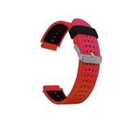 Bracelet de montre en Silicone 16mm, adapté for Casio G Shock AW-590 591 AWG-M100A M100B AWG-M100 G-7700 AWG-100 AWG-101(Red black)