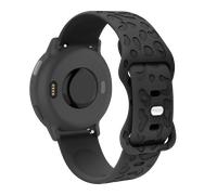 Bracelet de montre en silicone 18 mm pour Garmin Forerunner 265S, Fossil GEN6 Black