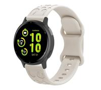 Bracelet de montre en silicone 18 mm pour Garmin Forerunner 265S, Fossil GEN6 Gold