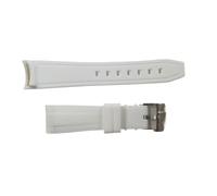 Bracelet de montre en silicone 20 mm compatible avec OmegaX, compatible Swatch Joint Moon, bracelet plongée caoutchouc à extrémité incurvée, compatible Rolex Seiko, compatible Water Ghost(White)