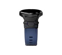 Bracelet de montre en Silicone 22mm, Compatible avec Huawei Watch GT 5 4 Pro 46mm/Amazfit Balance Falcon/Oneplus 2 2R(Black blue,22mm)