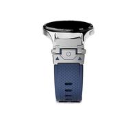 Bracelet de montre en Silicone 22mm, Compatible avec Huawei Watch GT 5 4 Pro 46mm/Amazfit Balance Falcon/Oneplus 2 2R(Silver blue,Huawei GT5 Pro 46mm)