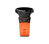 Bracelet de montre en Silicone 22mm, Compatible avec Huawei Watch GT 5 4 Pro 46mm/Amazfit Balance Falcon/Oneplus 2 2R(Black orange,22mm)