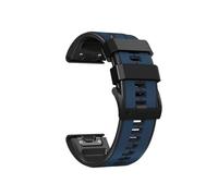 Bracelet De Montre En Silicone 26 22MM, Adapté For Garmin Fenix 6X 6 Pro 7X 7 Epix Gen 2 Easyfit, Bracelet Fenix 5 5XPlus(Dark blue black,26mm)