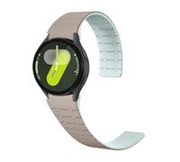 Bracelet de montre en silicone 40 mm, 44, 43, 47, 45, fermeture magnétique, résistant à l'eau et la transpiration, confortable respirant(Khaki light green,Watch 7 6 5 4)