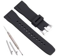 Bracelet de montre en silicone à dégagement rapide compatible avec Casio PRG-650Y PRG-600 PRW6600 - Bracelet de rechange en caoutchouc pour homme Pro Trek PRG-650Y - Bracelet étanche de 24 mm - Noir