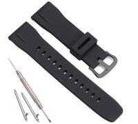 Bracelet de montre en silicone à dégagement rapide compatible avec Casio PRG-650Y PRG-600 PRW6600 - Bracelet de rechange en caoutchouc pour homme Pro Trek PRG-650Y - Bracelet étanche de 24 mm - Noir
