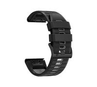 Bracelet De Montre En Silicone Bicolore 22mm 26mm, Adapté For Garmin Epix Pro Gen 2 47mm 51mm/Fenix 7X 7 Pro/Quatix 6 6X 5X(Black Gray,QuickFit 22mm)