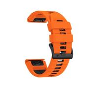 Bracelet De Montre En Silicone Bicolore 22mm 26mm, Adapté For Garmin Epix Pro Gen 2 47mm 51mm/Fenix 7X 7 Pro/Quatix 6 6X 5X(Orange Black,QuickFit 26mm)