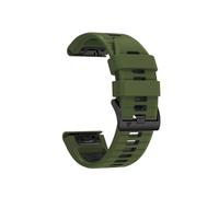 Bracelet De Montre En Silicone Bicolore, Adapté For Garmin TACTIX DELTA/Instinct 2X/Descent Mk2 Mk2i G1/MARQ/Enduro 2, Bracelet À Ajustement Rapide De 22mm 26mm(Army Green Black,QuickFit 26mm)