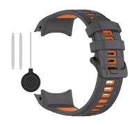 Bracelet de montre en silicone bicolore Garmin Instinct 3 Orange Modèle 2
