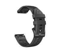 Bracelet de montre en Silicone bicolore QuickFit 22mm 26mm Pour Garmin Fenix 8 7 Pro/Quatix 6 6X 5X Epix Pro Gen 2 47mm 51mm Bracelet(Black,22mm(MARQ series))