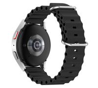 Bracelet de montre en silicone Black Samsung Galaxy Watch 3 45 mm, Huawei Watch GT3 Pro 46 mm, Huami Amazfit GTR 3, Xiaomi Watch S1 Active, Garmin Forerunner 255