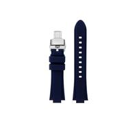 Bracelet de montre en silicone Compatible avec Casio EFR-S108D EFS-S570 ECB-10YDC(A-Blue-silver,For EFR-S108D)
