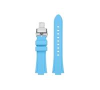 Bracelet de montre en silicone Compatible avec Casio EFR-S108D EFS-S570 ECB-10YDC(A-Sky blue-silver,For EFR-S108D)