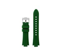 Bracelet de montre en silicone Compatible avec Casio EFR-S108D EFS-S570 ECB-10YDC(Green -silver,For EFS-S570)