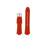 Bracelet de montre en silicone Compatible avec Casio EFR-S108D EFS-S570 ECB-10YDC(Red-silver,For ECB-10YDC)