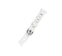 Bracelet de montre en silicone - Compatible avec Samsung et Huawei White M