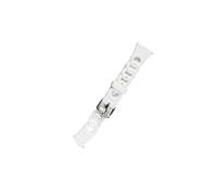 Bracelet de montre en silicone - Compatible avec Samsung et Huawei White M