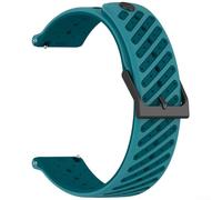 Bracelet de montre en silicone compatible avec Suunto RACE2 et Suunto Run Series avec ajustement ergonomique et fixation sécurisée (bleu)