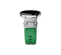 Bracelet de montre en silicone de luxe de 22mm Compatible avec Huawei Watch GT5 4 3 pro 46mm/Ultimate(Silver green,For Huawei GT4 46mm)