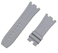 Bracelet de montre en silicone en caoutchouc fluoré naturel de 28 mm pour bracelet AP pour ceinture Audemars et Piguet 15703 15710 15706 (couleur : bracelet blanc, taille : 28 mm sans boucle), 28mm no